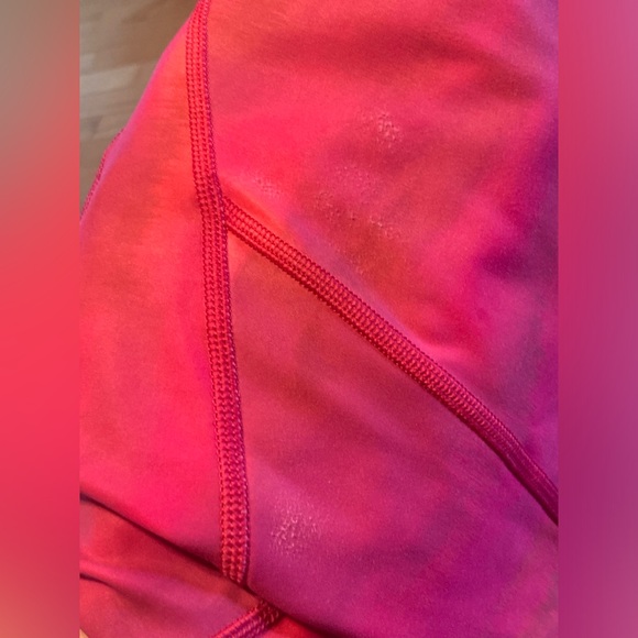 Pretty pink and orange athleta leggings - Picture 3 of 4